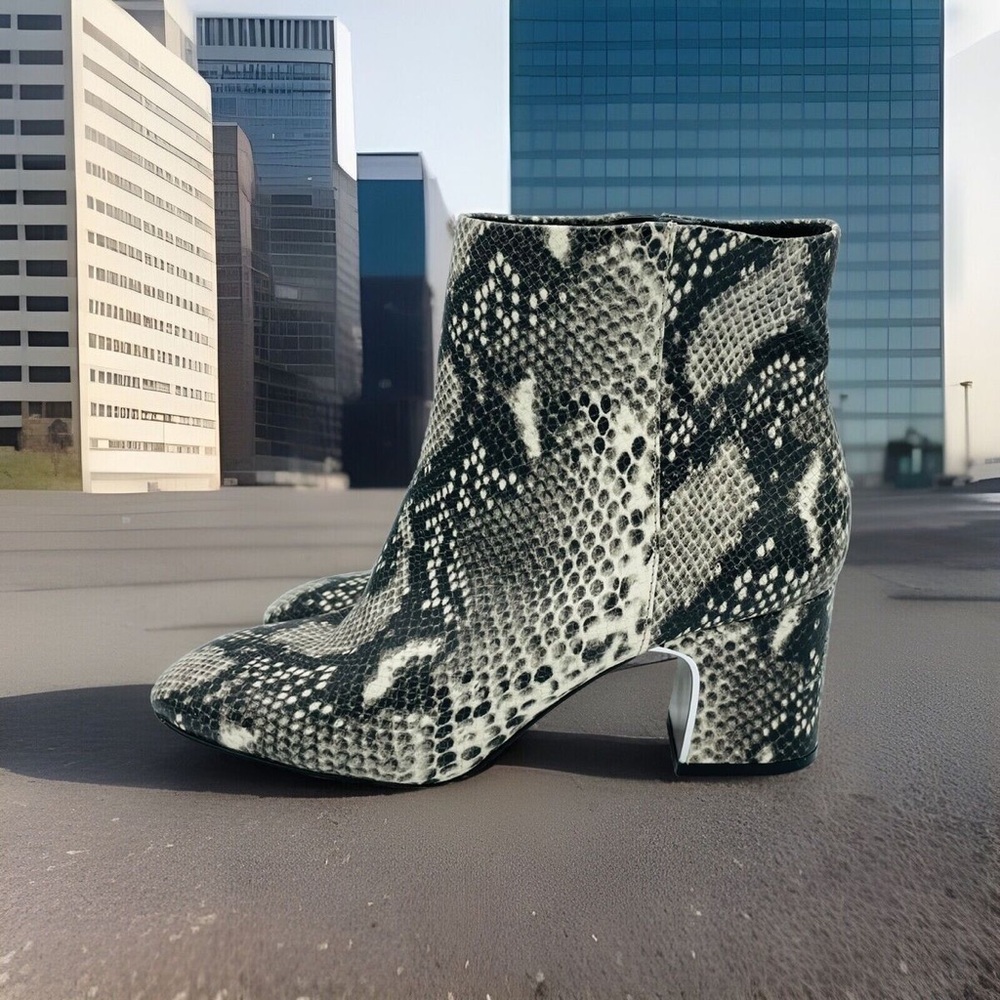 Snakeskin Ankle Boots